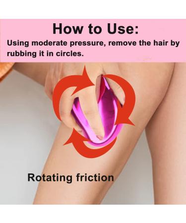 Hairo Crystal Hair Eraser Stone - Razorless Shave for Women and Men | Painless Exfoliating Hair Removal | Body Legs Arms Back | Rose Red - Buy Online on GoSupps.com