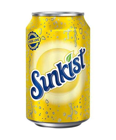 Sunkist Lemon Lime Soft Drink 12 x 0.33L - Buy Internationally | Refreshing Citrus Flavor Online - Buy Online on GoSupps.com