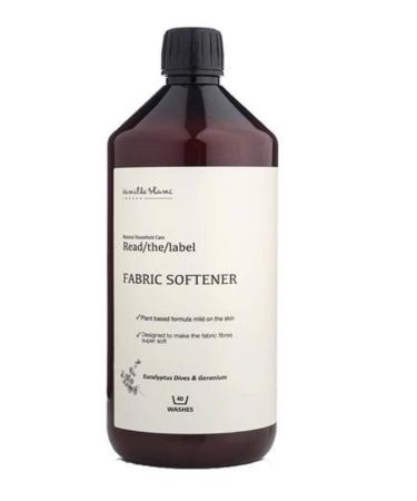 Read/The/Label Natural Fabric Softener Scented with Organic Essential Oils (Eucalyptus Dives & Geranium)