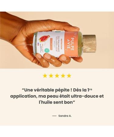 Pulpe de Vie - Huile s che Certifi e BIO 100ml - Non Collante - Figue de Barbarie - Nutrition Corps et Cheveux - Elixir aux Quatres Huiles V g tales - Parfum Solaire - YUKA 100/100 - Buy Online on GoSupps.com