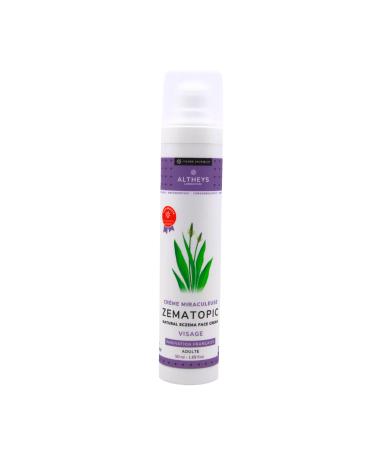 Altheys | Zematopic Miraculous Face Cream | Treats Eczema Atopic Dermatitis and Psoriasis | Plantain Cream | Child 12 years + - Adult | All areas of the face | Vegan | 50 ml