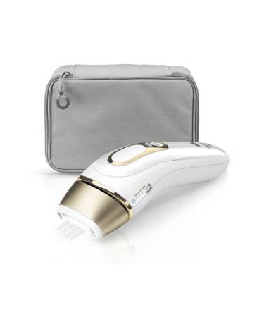 Braun IPL SILK Expert Pro 5 hair removal device for permanently visible hair removal Venus razor & bag alternative to laser hair removal gift for women PL5014 white/gold