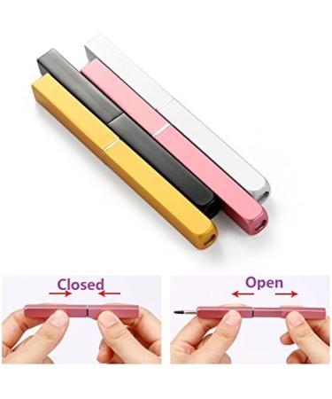 Exquisite Professional Lip Brush Applicators-Retractable Lipstick Brushes- Lipstick Gloss Makeup Brush Tool For Women and Girls (Gold) - Buy Online on GoSupps.com