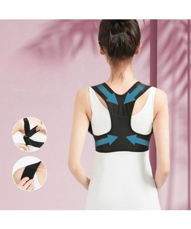 Lewey Invisible Posture Corrector for Women Back Straightening Belt Hunchback Prevention Body Shape Correction Device (Color : Black Size : M (height 160-170cm)) M (height 160-170cm) Black - Buy Online on GoSupps.com