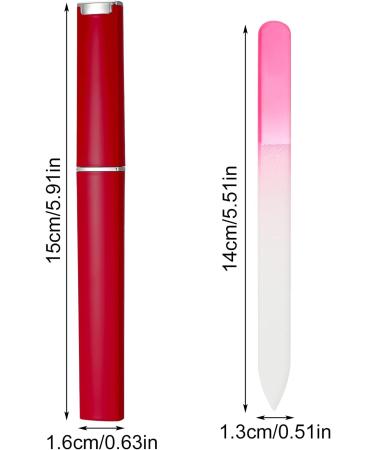 5 Pack Glass Nail File Professional Crystal Nail File Multicolor Crystal Nail File Set with Case Fingernail Files Double-Sided Nail Files for Natural Nails Manicure Tools Gift for Women and Girls Blue-pink-green-red-white - Buy Online on GoSupps.com