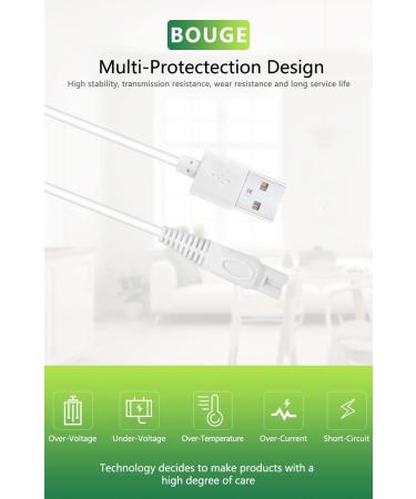 Replacement Charger Cord for Finishing Touch Flawless Leg Hair Shaver - USB Power Cable 5V - Buy Online on GoSupps.com