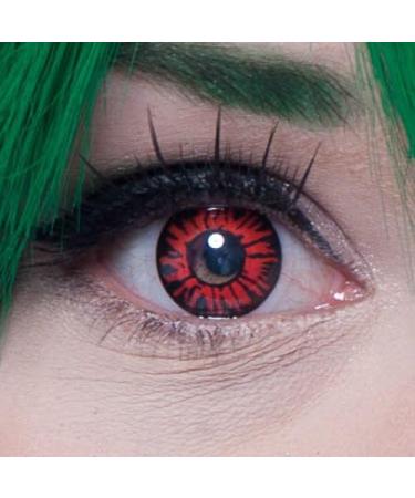 Matlens Red Devil Cosplay Colored Contact Lenses - 2 Lenses Case & 50ml Care Solution | Fun Motif International Shipping - Buy Online on GoSupps.com