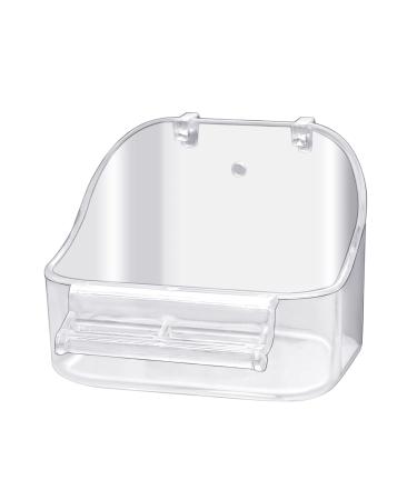 GURECOD Pet Bird Bath Box Bird Caged Parrot Bathing Tub Bird Cage Accessory Bathing Tub Bath for Small Brids Parakeet Canary Budgerigar Lovebirds (1PCS Transparent) - Buy Online on GoSupps.com