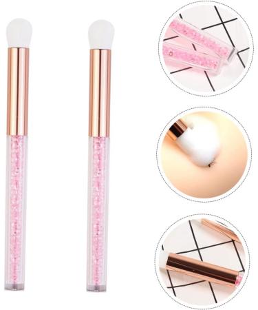 Baluue 2pcs Nose Brush Eyeshadow Brush Makeup Eyeshadow Lady Parts Eye Makeup Accessory Aluminum Tube Pink - Buy Online on GoSupps.com