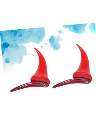 Beavorty 2 Pairs decorative hair clips devil horns hair clips devil horns for men horns clips red horn hair clips demon horns hairpins mens devil horns child halloween headband - Buy Online on GoSupps.com