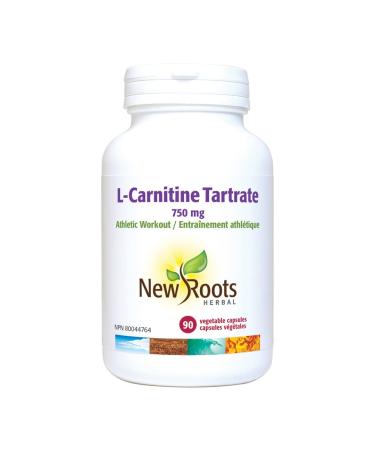New Roots Herbal - L-Carnitine Tartrate - 90 capsules - 750 mg Athletic Workout