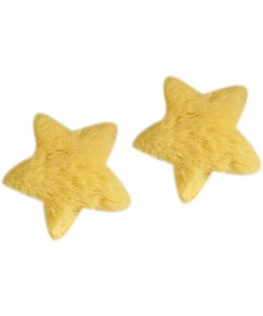 PLCPDM Hair Clip Star Yellow Bangs Clip s Duckbill Clip Headdress Hair Accessories Furry Hairpin Green - Buy Online on GoSupps.com