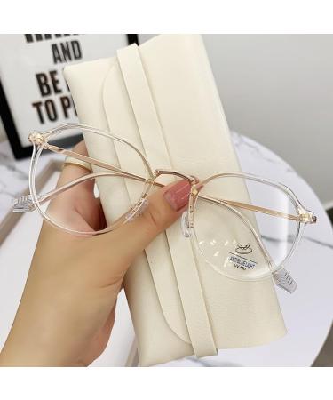 Anti UV Comfort Eyeglasses Computer Readers Large Reading Glasses Blue Light Blocking Flat Light Mirror +200 Transparent