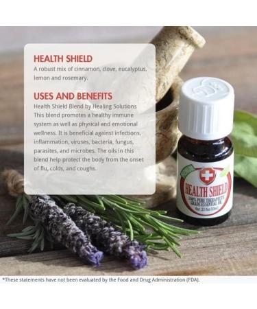 Healing Solutions Health Shield Blend - 100% Pure Therapeutic Grade Essential Oil 10ml | International Shipping Available - Buy Online on GoSupps.com