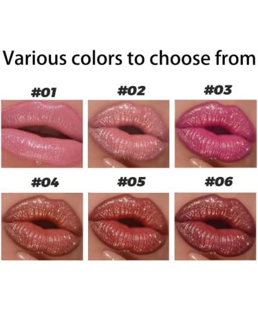  Mciluyaiio Shiny Diamond Lipstick for Women Shiny Nude Shiny Lip Gloss Water Resistant Smudge Resistant and Non-stick (04# 1) - Buy Online on GoSupps.com
