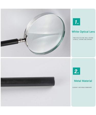 Magnifying Glasses Educational Hobby Magnifiers Handheld Magnifying Glass Child Elderly Learning Mechanics Repair of View Optical Large Lens Mirror 10 Times Magnification 110Mm - Buy Online on GoSupps.com