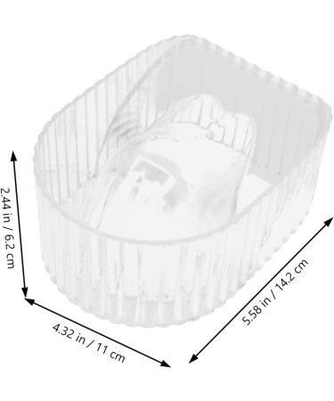 Housoutil Manicure Hand Soak Bowl Nail Remover Bowl Nail Color Removing African Wash Net Nail Soaking Bowl Clear Manicure Bowl Nail Soak Bowl Acrylic Advanced Manicure Tools 14.2x11cm Transparent - Buy Online on GoSupps.com