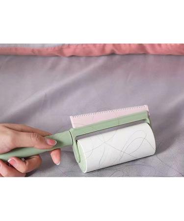 Extra Sticky Lint Roller for Clothes - 2 in 1 Pet Hair Remover & Carpet Scraper | Quick Dehairing Tool with 3 Refills - Buy Online on GoSupps.com