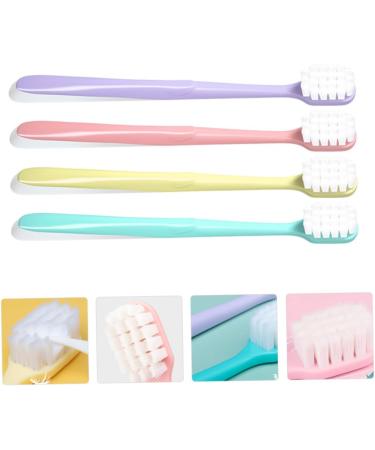 Frcolor 4-Pack Soft Cotton Nylon Toothbrush Set - Ideal Oral Care for Children & Teens | Lively Family Toothbrushes for Gentle Cleaning - Buy Online on GoSupps.com