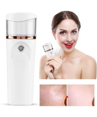 Solomi Hydrating Facial Mist Spray Handheld Nano Facial Sprayer (White) 40ml Battery Powered - Buy Online on GoSupps.com