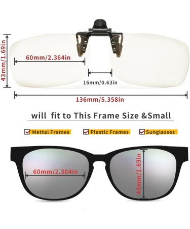 Buy Clip-On Flip-Up Blue Light Blocking Reading Glasses for Unisex - Transparent 4X Readers | International Shipping Available - Buy Online on GoSupps.com