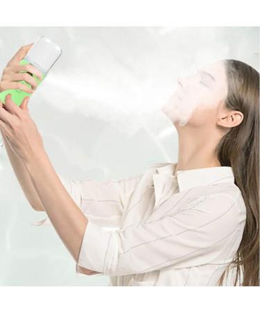 Nano Facial Mister Facial Mist Sprayer USB Recharging Handheld Face Steamer for Skin Care Moisturizing Hydrating Green 30ML - Buy Online on GoSupps.com
