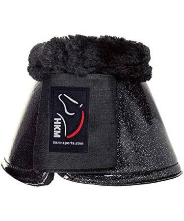Buy HKM 7542 Isa Bell Boots - Imitation Leather Jumping Boots with Glitter Effect in Black SL Black | International Shipping Available - Buy Online on GoSupps.com