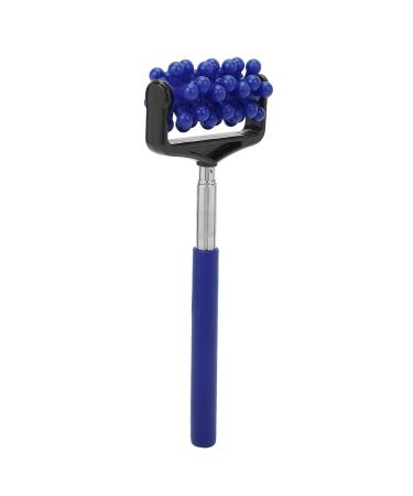 Massage tab yoga massage tab for men and women granular body massager telescopic test massage tab neck leg back body massage tab (navy blue)