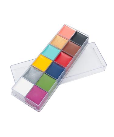 Minkissy make -up set make -up facial color halloween make up set 12 theater scheme face k Rper make up Leme fasching zombie creep horror costume accessible