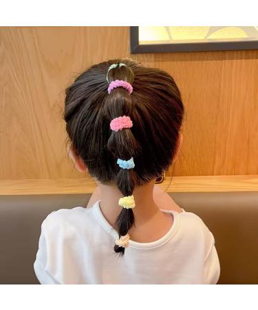 WDGROW Mini Hair Ties for Toddler Girls - 100pcs Candy Color Elastic Hair Bands - Soft Cotton Scrunchies for Kids Age 1-6 - Easy Off, No Damage, Won't Pull Out - Muti-colored A - Buy Online on GoSupps.com
