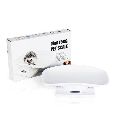 Digital Pet Scales - 15kg Small Animal & Feed Weight Scale with Measuring Tape | Accurately Weigh Kittens Puppies Hamsters and More - Buy Online on GoSupps.com