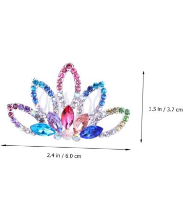 DOITOOL 1pc Hair Ribbons for Girls Hair Ties Kids Rhinestone Kids Womens Barrettes for Hair Barrettes for Women Rhinestone Headpiece Kids Scrunchies Princess Women's Hair Comb - Buy Online on GoSupps.com