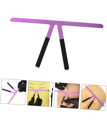 Mipcase Steel Shaper Triangle Measuring Eyebrow Tool Positioning Household Ruler Nose Position Stainless 13.8x7cm Purple - Buy Online on GoSupps.com