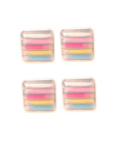 FRCOLOR 4 Boxes Lenses Clips Eyes Remover Tool Tweezer Stick Inserter Hair Stencils for Barbers Diffuser Holder Inserter Accessories Optional