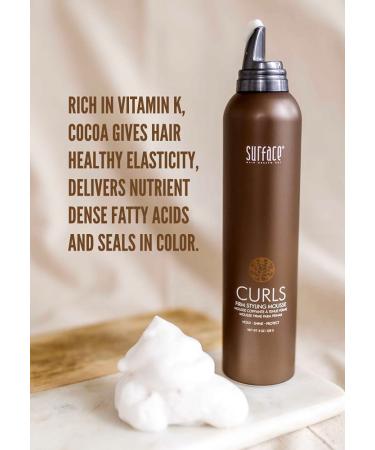 Surface Hair Curls Firm Styling Mousse - Define Hold & Shine 8 Fl Oz | International Shipping Available - Buy Online on GoSupps.com