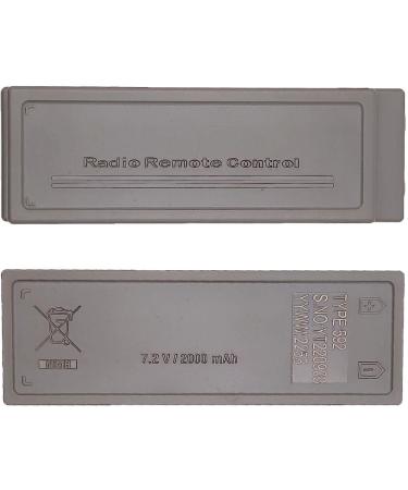 2 Pack 7.2V 2000mAh for Scanreco 592 Battery RSC7220 13445 NiMH Replacement Battery for Scanreco 16131 590 592 960 BS590 Cifa EA2512 Effer Fasse Fassi FBS590