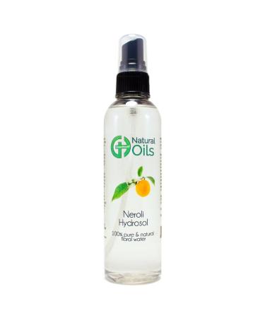 Neroli Hydrosol - 4 fl oz Plastic Bottle w/Black Spray Cap - 100% pure, distilled from essential oil