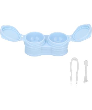 Portable Dustproof Contact Lens Container Set with Tweezer & Pencil Remover - Ideal Storage for Home & Gifts (Blue) - Buy Online on GoSupps.com