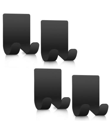 4 pieces of razor bracket shower black 304 stainless steel self -adhesive shaver holder wall bathroom razor wall bracket multi -purpose hook for door wall bathroom kitchen (4 pieces) - Buy Online on GoSupps.com