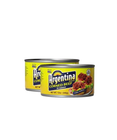 Argentina Corned Beef in Sauce (2 Pack, Total of 24oz) Shredded