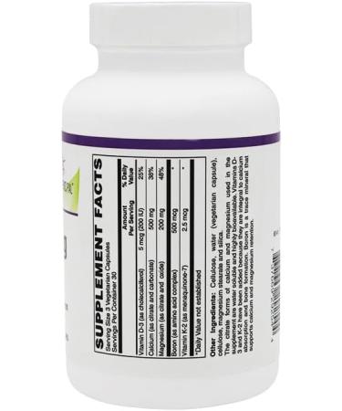 BariatricPal Calcium & Magnesium Vegetarian Capsules with D3, K2, and Boron (90 Count) 1 Count (Pack of 90) - Buy Online on GoSupps.com