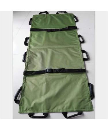 Oxford Folding Stretcher Waterproof Foldable Emergency Rescue Back Stretcher with Storage Bags for Hospital Clinic Home Sports venues Ambulance B Decoration