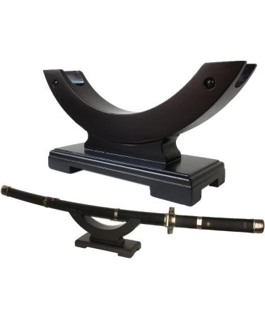 MANNIFEN Solid Wood One-Layer Sword Stand | Desktop Samurai Sword Hanger for Katana Wakizashi Tanto | Weapon Rack Display Holder - Buy Online on GoSupps.com