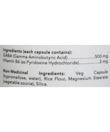 NOW Supplements GABA (Gamma-Aminobutyric Acid) 500mg Plus Vitamin B-6 Capsules 200 Count - Buy Online on GoSupps.com