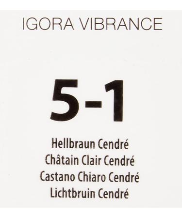Schwarzkopf Igora Vibrance 5-1 Light Brown Cendr - International Shipping Available | Quality Hair Color 1 Piece (1 Pack) - Buy Online on GoSupps.com