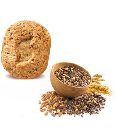  Balocco Balocco Rusticotte Biscotti Integrali ai 5 Cereali Whole Grain with 5 Cereals with Chia Seed Flax Seed and Sunflower Seed 100% Italian Cookies 700g - Buy Online on GoSupps.com