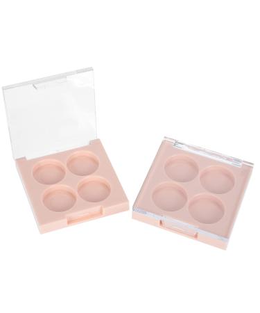 Minkissy 2PCs Empty Eyeshadow Compact - 4 Grids Makeup Storage for Fall - International Shipping Available - Buy Online on GoSupps.com