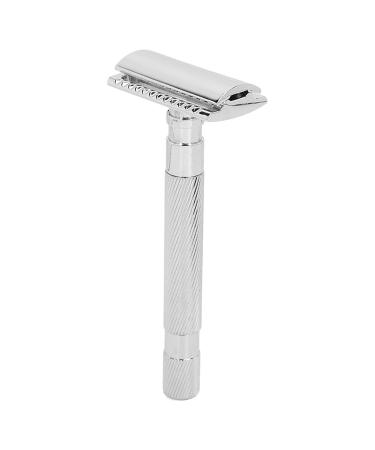 Sonew Manual Razor for Men - Double-Edged Alloy Razor with Diamond Structure | Classic Silver Design - Buy Online on GoSupps.com