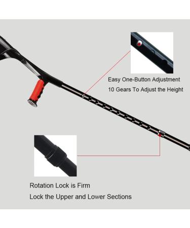 Folding Forearm Crutches Crutches for Adults 10 Stops Height Adjustable Crutches for Walking Ergonomic Handles Comfortable Grip and Wear-Resistant Non-Slip Unisex Decorate Lucky Star Blue - Buy Online on GoSupps.com