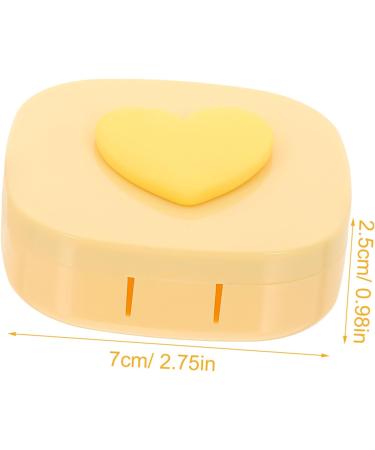 Homsfou Exquisite Contact Lens Holder Case with Makeup Mirror | 7.00x6.80x2.50cm - Ideal for Cosmetic Lenses Sorted Colors & Perfect Travel Accessory - Buy Online on GoSupps.com